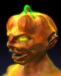scary pumpkin face