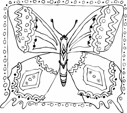 coloring pages butterfly