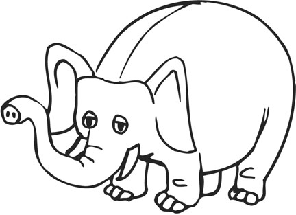 Elephant coloring pages