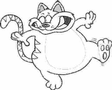 Cat Coloring Pages Kittens Big Cats Small Fat