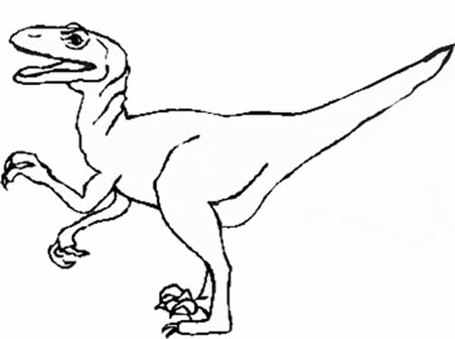 Monstrous Dinosaur Coloring Pages - Click on Image to Print