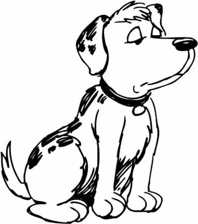 Puppy Coloring Sheets on Free Dog Coloring Pages