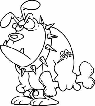 Dogs And Cats Coloring Pages. Dog Cartoon
