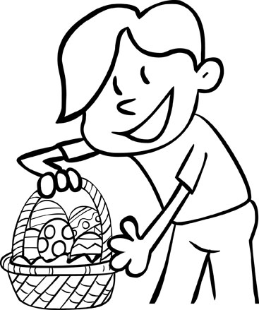 happy easter coloring pages for kids. Happy Easter