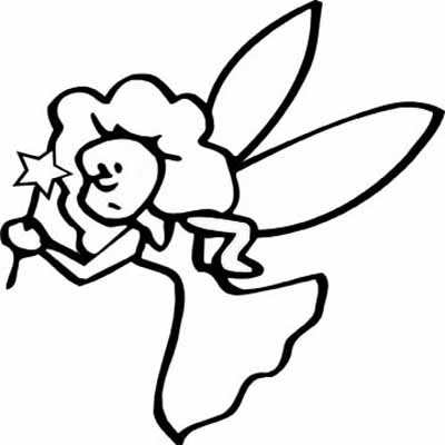 Free Coloring Pages Fairies. Fairy Cartoon