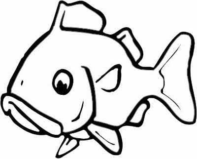 colouring pictures for adults. cartoon fish coloring page