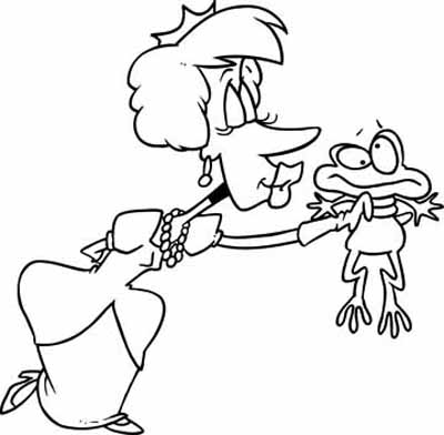 the princess and the frog coloring pages. Cartoon Princess