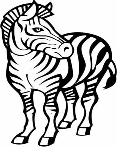 zebra family coloring pages - photo #48