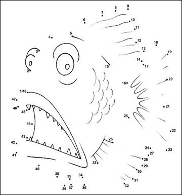 connect the dots cartoons