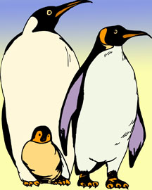 penguin coloring pages