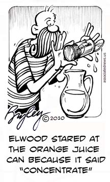 funny cartoons of Elwood by Bryley