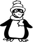 printable penguin coloring page