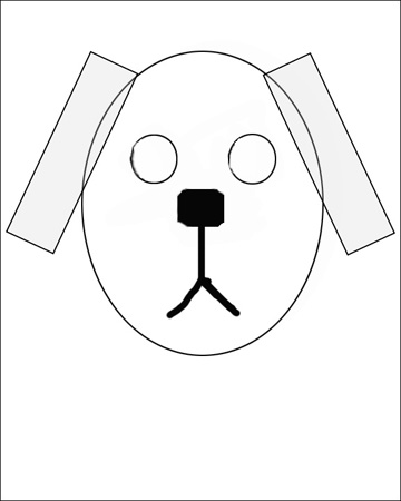 how to draw a dog the easy way