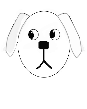 how to draw a dog the easy way