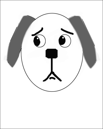 how to draw a dog the easy way