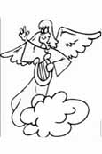 free angel coloring pages