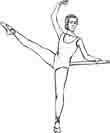 printable ballet coloring page