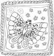 free butterfly coloring pages 