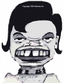 Condi Rice in a Happy Mood