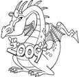 dragon coloring page