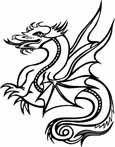 dragon coloring page