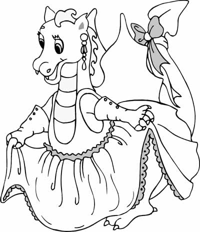 Fairy coloring pages