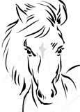 printable horse coloring page