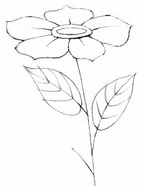 how to draw a rose