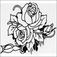 rose coloring page