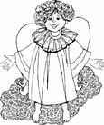 free angel coloring pages