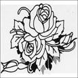 rose coloring page